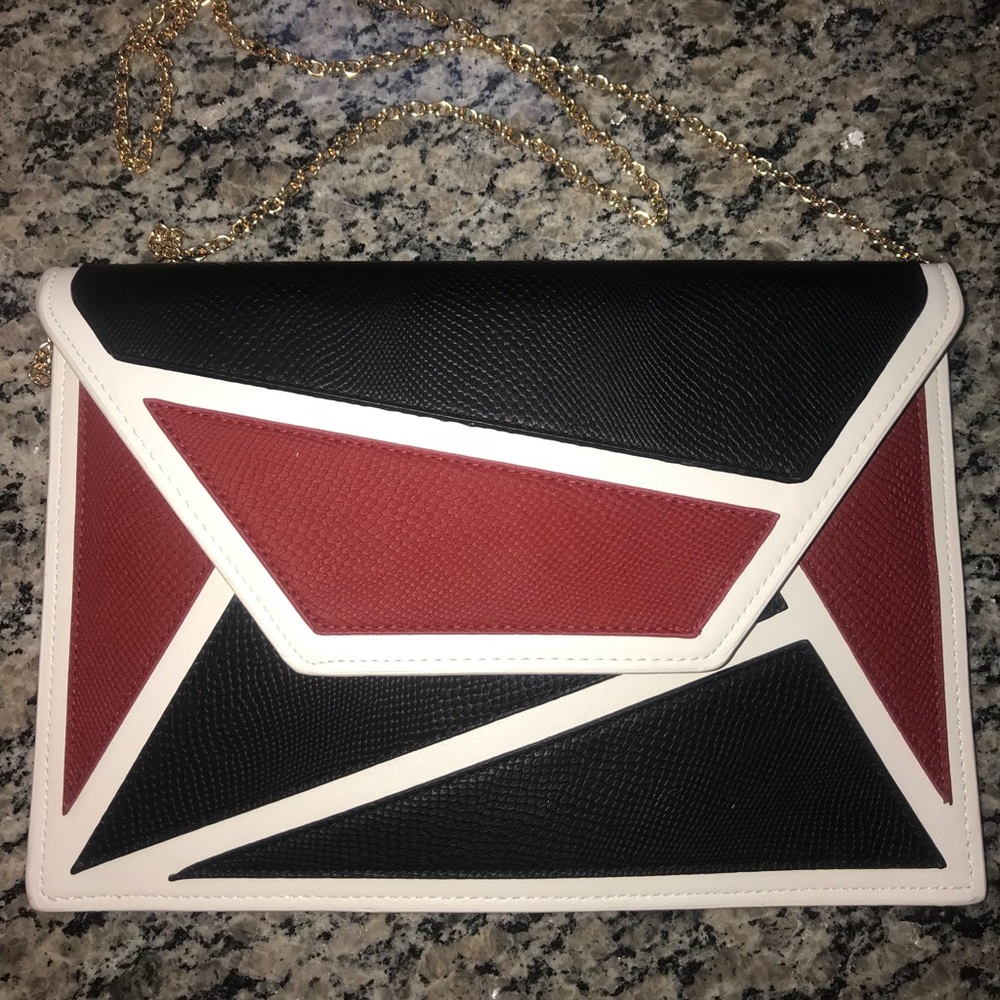 Art Deco Large envelope crossbody purse clutch